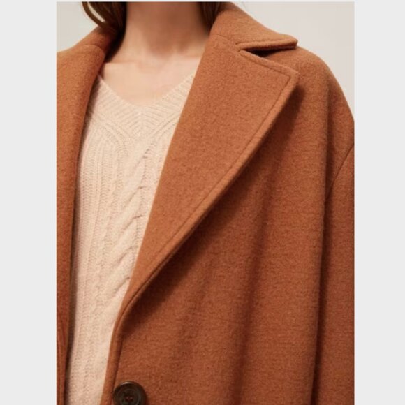 See By Chloé Wool Camel Cacoon Coat - Picture 5 of 5